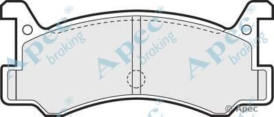 APEC BRAKING pad579 -  Комплект тормозных колодок, дисковый тормоз